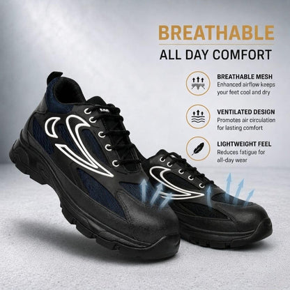 STONIX ShieldMax Steel Toe Safety Shoes – Blue