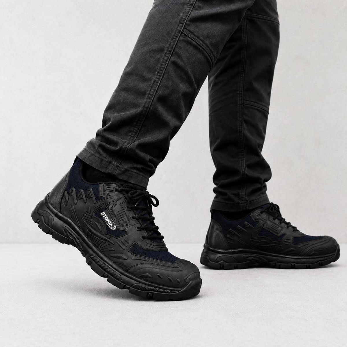 STONIX TitanPro Men's Blue Steel Toe Safety Shoes