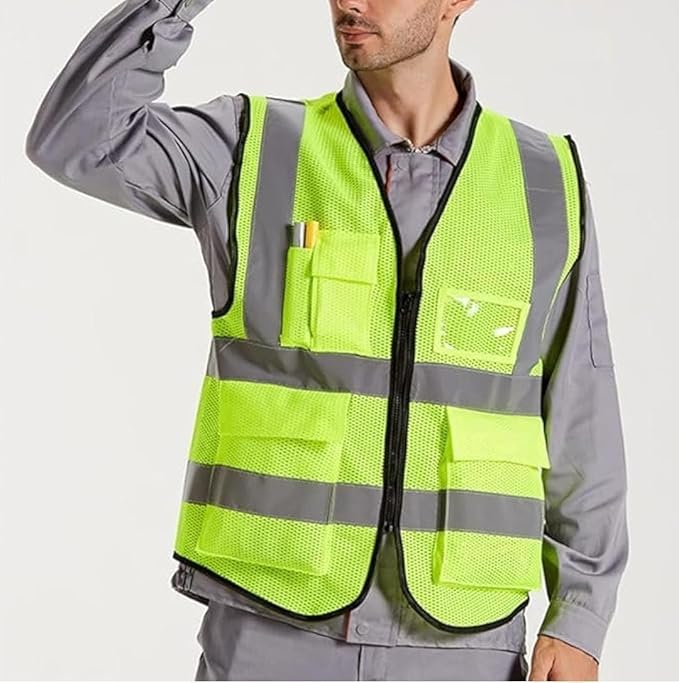 STONIX® High Visibility Safety Jacket for Men