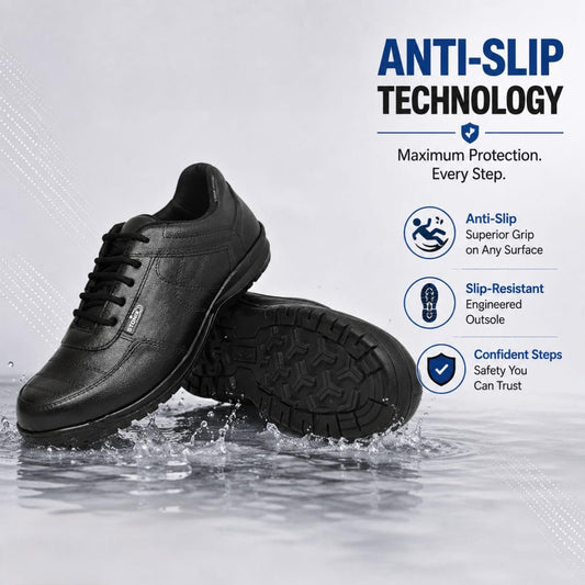 STONIX® TPR Sole Safety Shoes for Men – Black