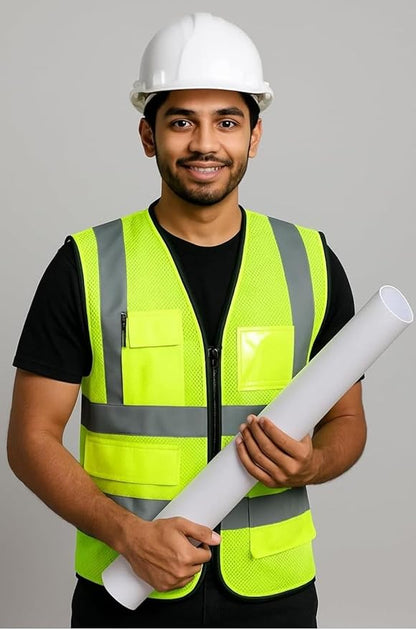 STONIX® High Visibility Safety Jacket for Men