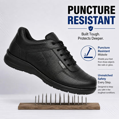 STONIX® TPR Sole Safety Shoes for Men – Black