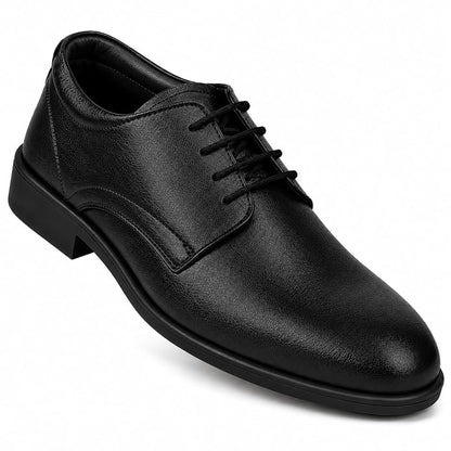 STONIX Men's Genuine Leather Derby Office Shoes – Black