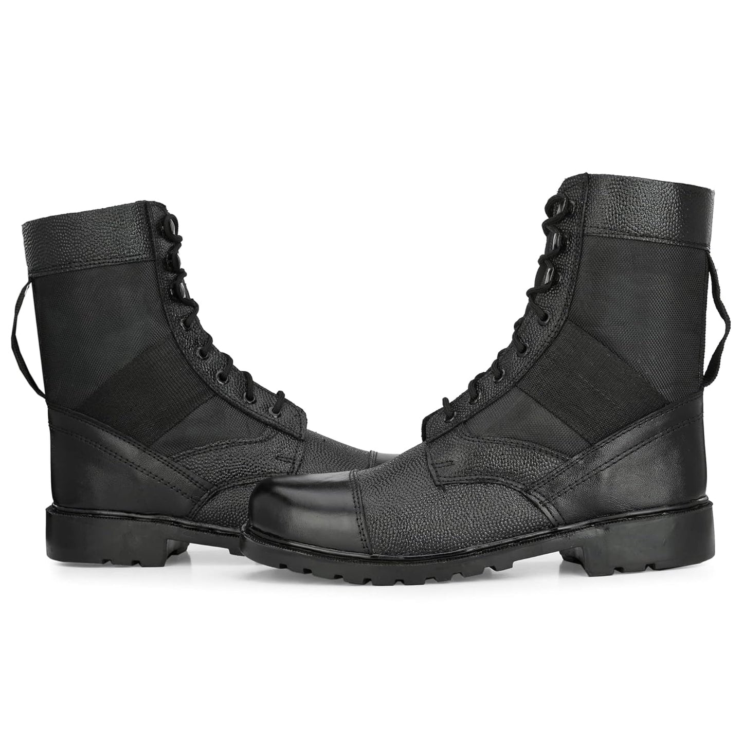 STONIX Hawk Sued Leather Steel Toe Safety Boots with TPR Black Sole - Ankle-Length