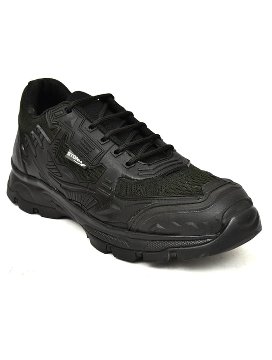 STONIX TitanPro Men's Black Steel Toe Safety Shoes