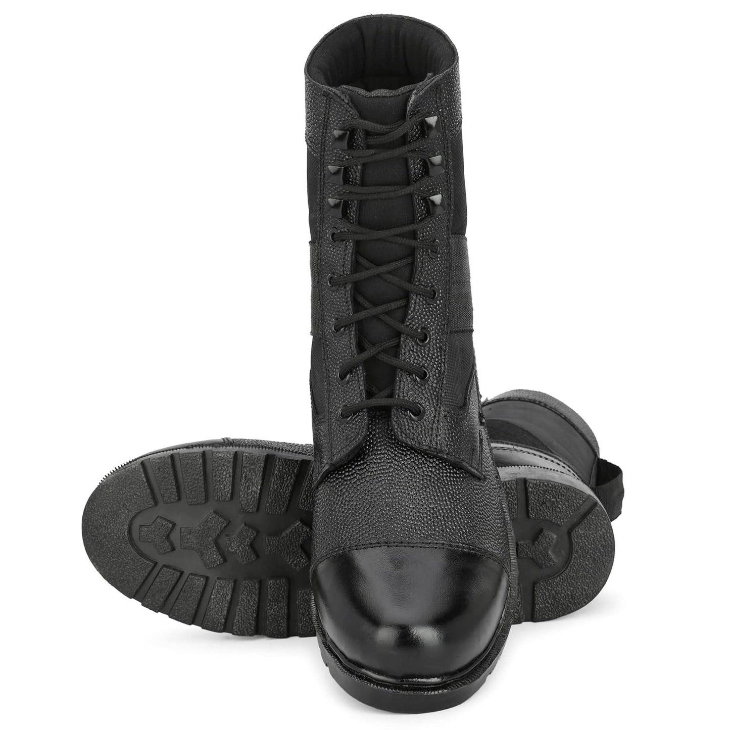 STONIX Hawk Sued Leather Steel Toe Safety Boots with TPR Black Sole - Ankle-Length