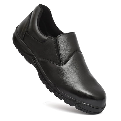 STONIX® Ninja genuine Leather Safety Shoes Men's | Steel Toe with Slip-Resistant Outsole | Lightweight & Durable | Waterproof Construction and industrial Work