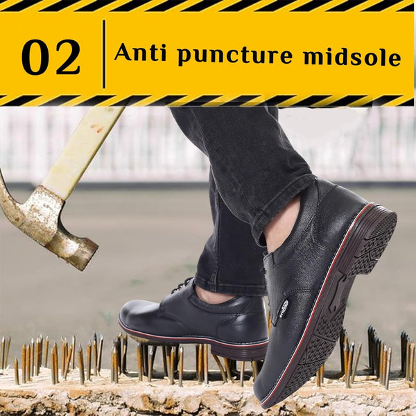 STONIX Formal Safety Shoes – Black