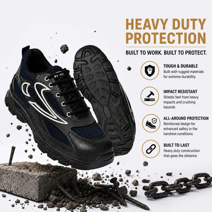 STONIX ShieldMax Steel Toe Safety Shoes – Blue