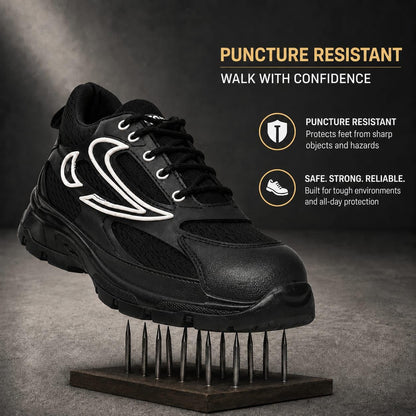STONIX ShieldMax Steel Toe Safety Shoes – Black