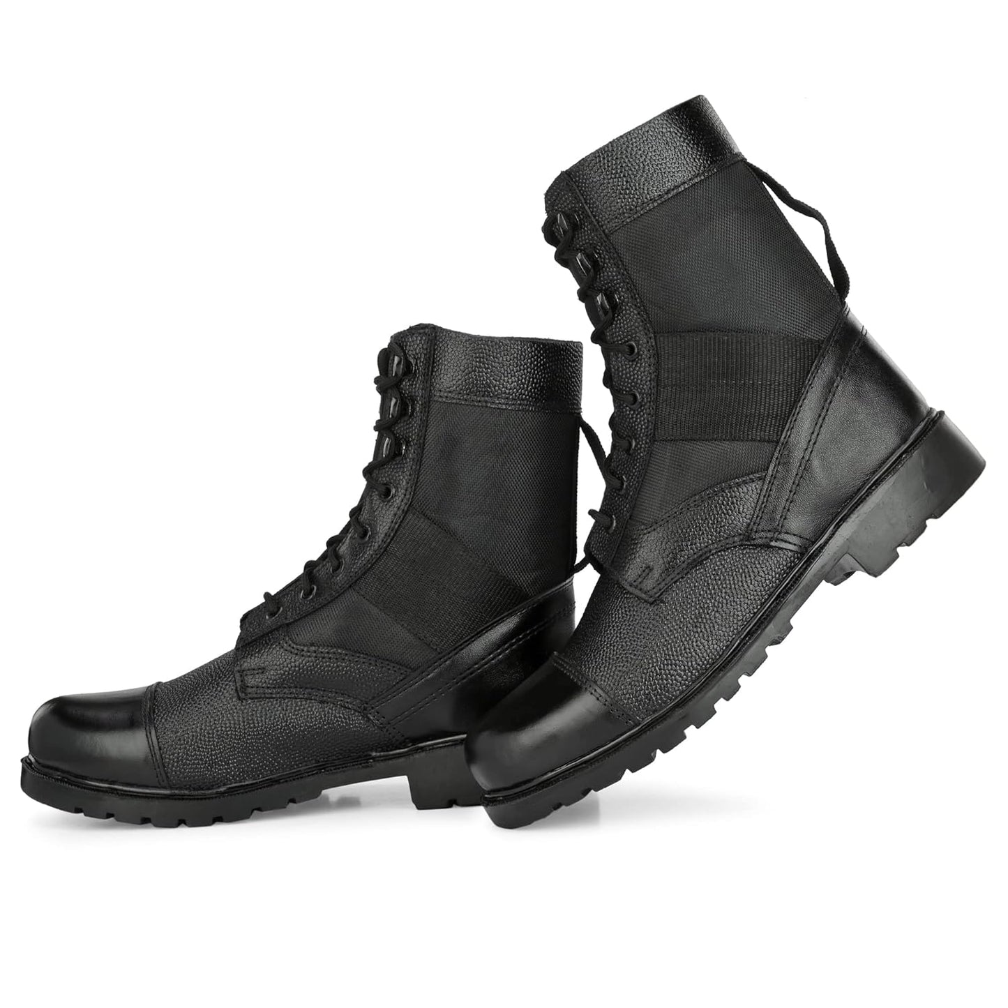 STONIX Hawk Sued Leather Steel Toe Safety Boots with TPR Black Sole - Ankle-Length