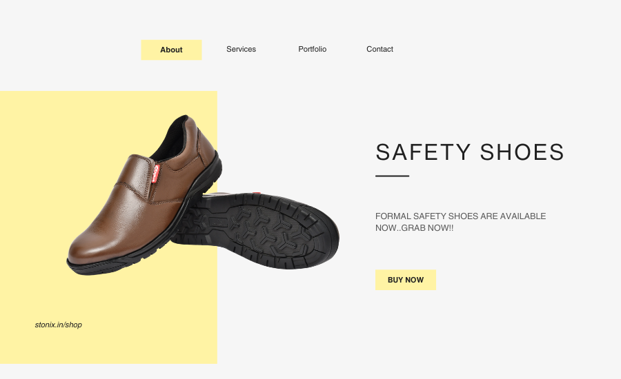 formal looking safety shoes
